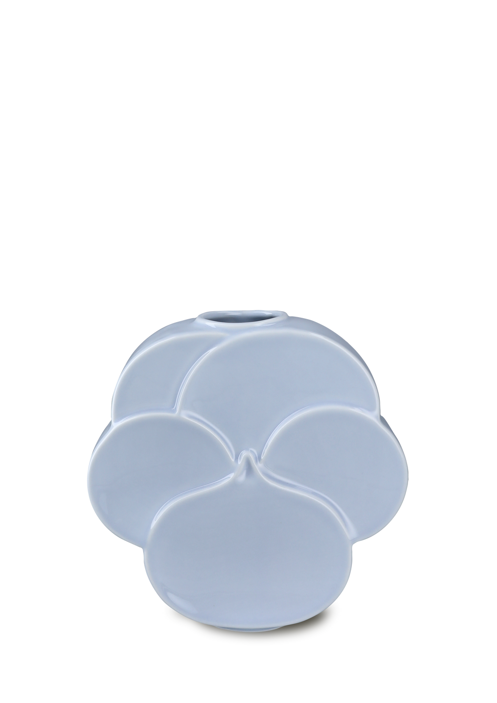 Flower Vase Pansy H17 cm blue porcelain