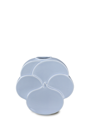 Flower Vase Pansy H17 cm blue porcelain