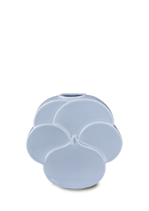 Flower Vase Pansy H17 cm blue porcelain