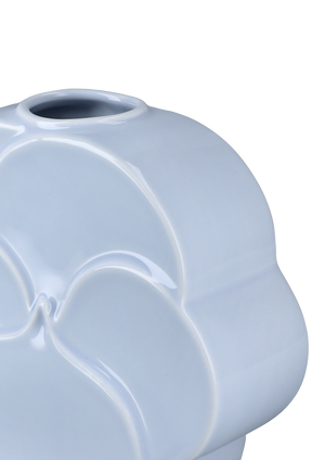 Flower Vase Pansy H17 cm blue porcelain