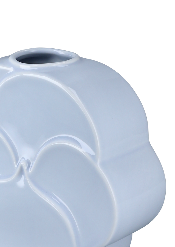 Flower Vase Pansy H17 cm blue porcelain
