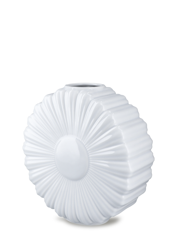 Flower Vase Daisy H21 cm white porcelain
