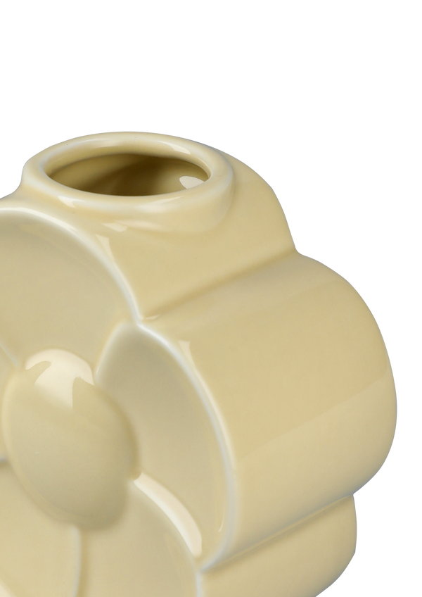 Flower Vase Buttercup H11.5 cm sand porcelain