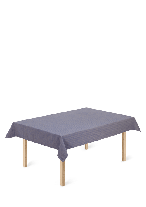 Herringbone Tablecloth 150x220 cm Blue