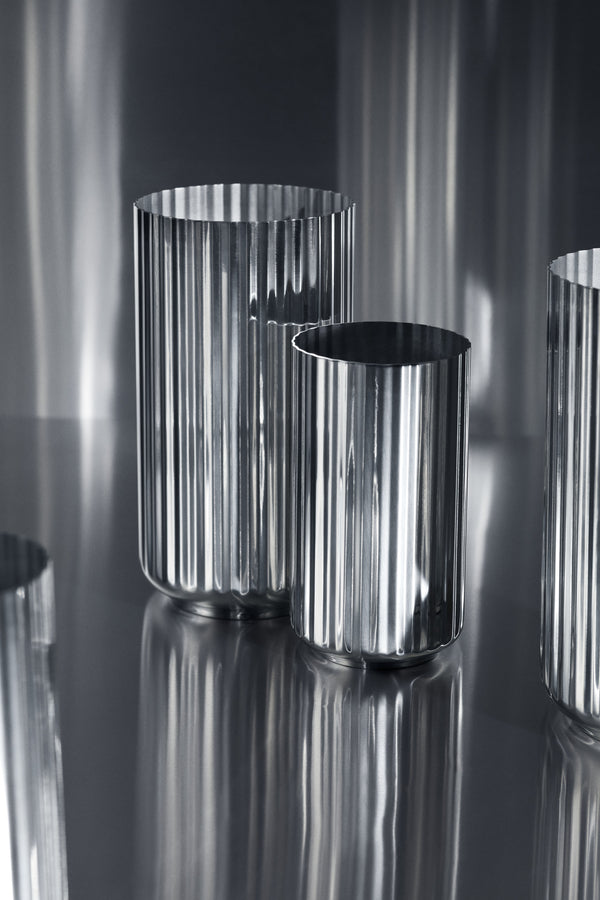 Lyngby 1936 Steel Vase H15.5 cm