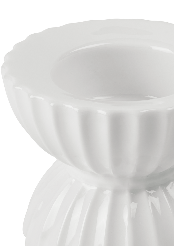 Lyngby Tura Tealight holder Ø8 cm white