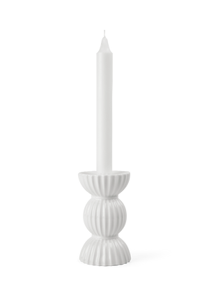 Lyngby Tura Candle holder H12.5 cm white