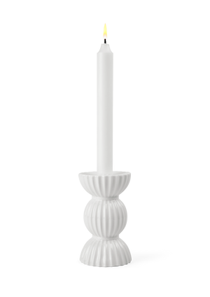 Lyngby Tura Candle holder H12.5 cm white