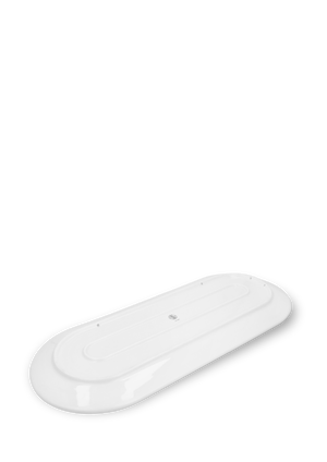 Lyngby Tura Oval serving dish 48x20 cm white