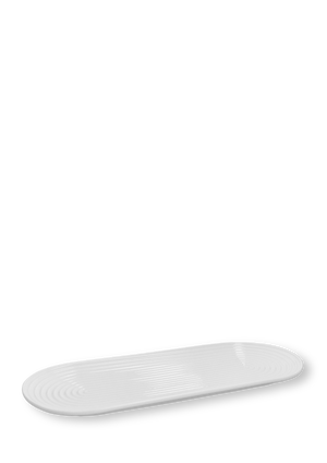 Lyngby Tura Oval serving dish 48x20 cm white