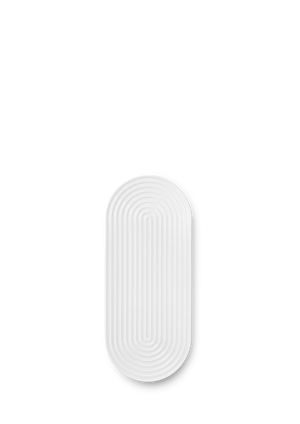 Lyngby Tura Oval serving dish 34x14.5 cm white