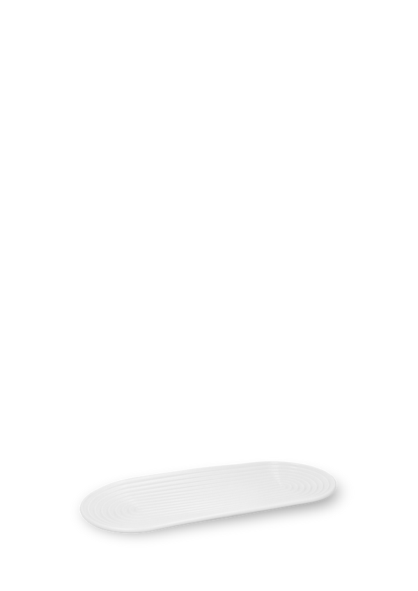 Lyngby Tura Oval serving dish 34x14.5 cm white