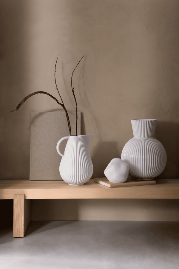 Lyngby Tura Vase H34 cm white porcelain