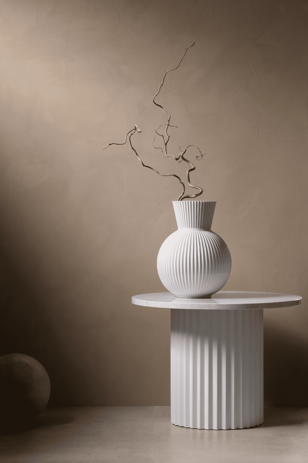 Lyngby Tura Vase H34 cm white porcelain