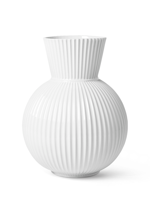 Lyngby Tura Vase H34 cm white porcelain