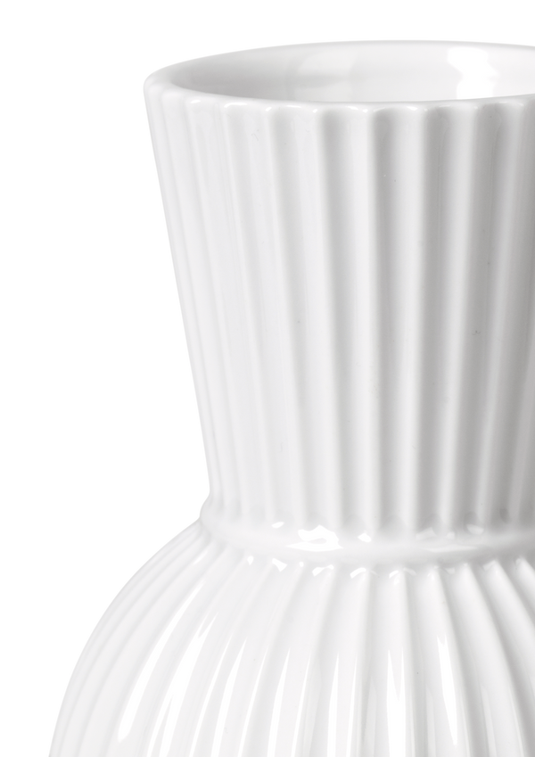 Lyngby Tura Vase H18 cm white porcelain