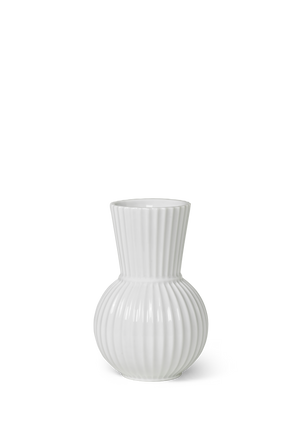 Lyngby Tura Vase H18 cm white porcelain