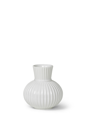Lyngby Tura Vase H14.5 cm white porcelain