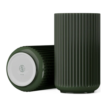 Lyngby Vase H31 cm dark green porcelain