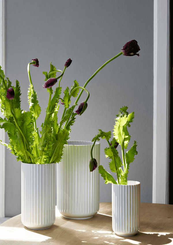 Lyngby Vase H15.5 cm white porcelain