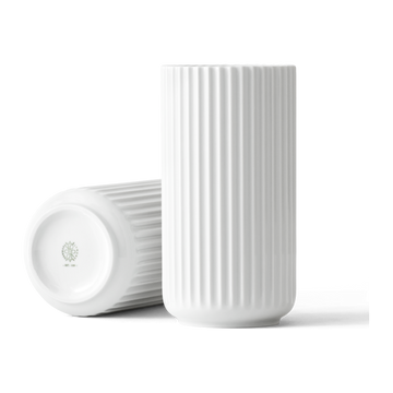 Lyngby Vase H20.5 cm white porcelain