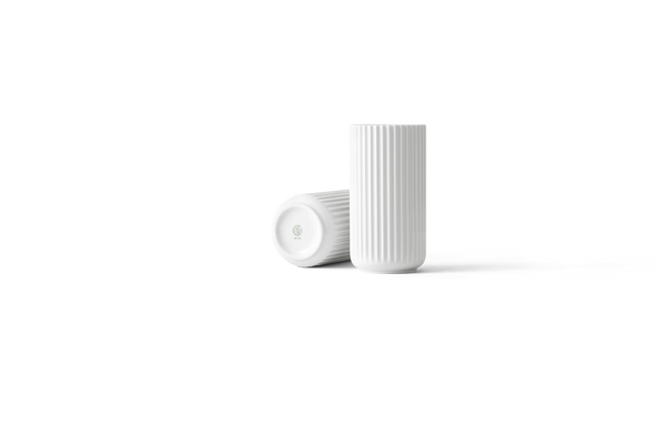 Lyngby Vase H20.5 cm white porcelain