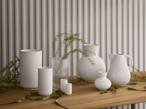 Lyngby Vase H31 cm white porcelain