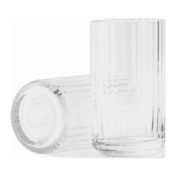 Lyngby Vase H12.5 cm clear mouth blown glass
