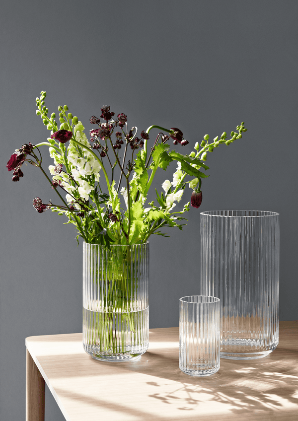 Lyngby Vase H31 cm mouth blown glass