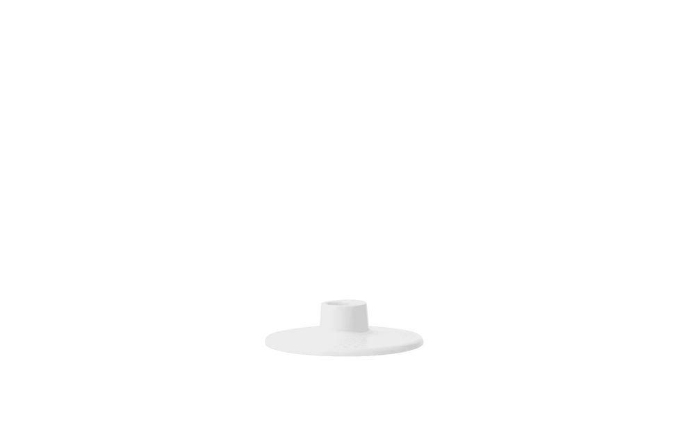 Rhombe Candle holder H3 cm white