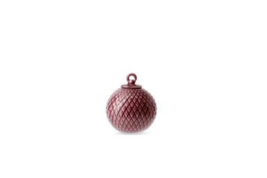 Rhombe Decoration Bauble Ø7 cm burgundy