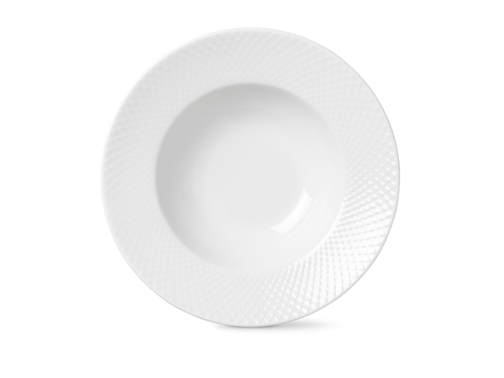 Rhombe Soup plate Ø24.5 cm white