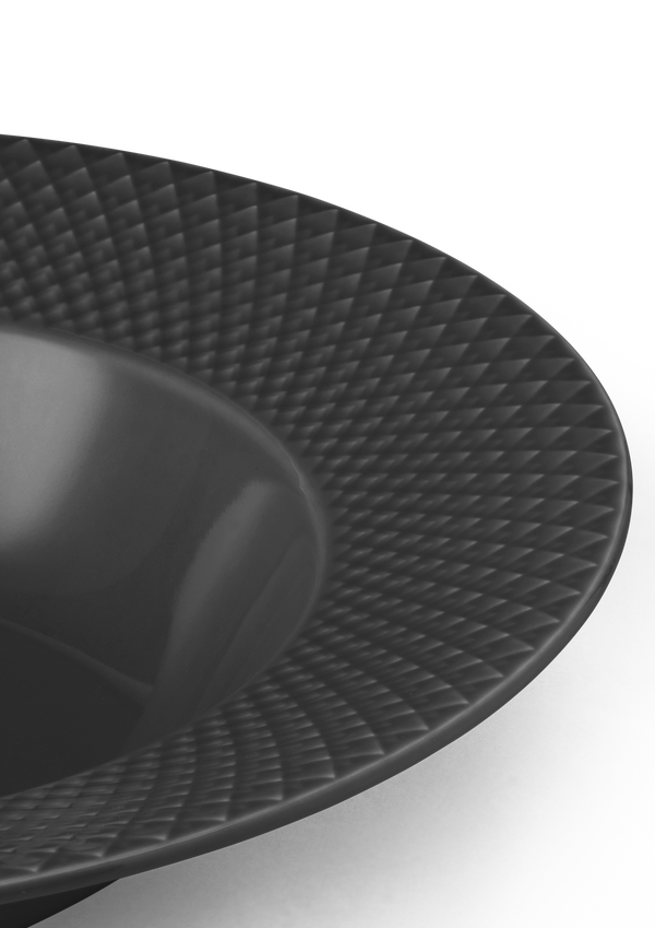 Rhombe Earth Soup plate Ø24.5 cm slate