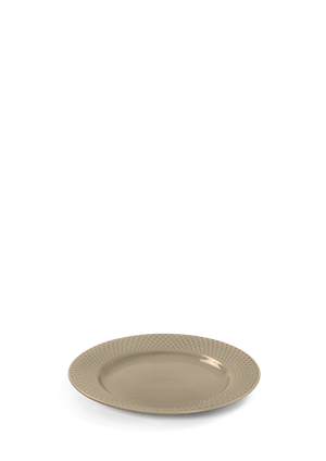 Rhombe Earth Lunch plate Ø23 cm clay