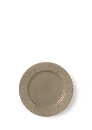 Rhombe Earth Lunch plate Ø23 cm clay