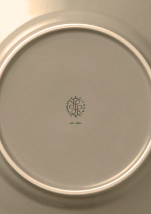 Rhombe Earth Lunch plate Ø23 cm clay