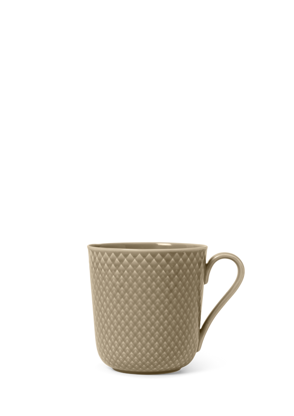 Rhombe Earth Mug with handle 39 cl