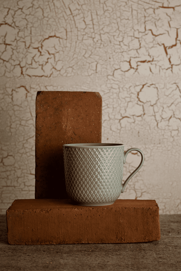 Rhombe Earth Mug with handle 39 cl