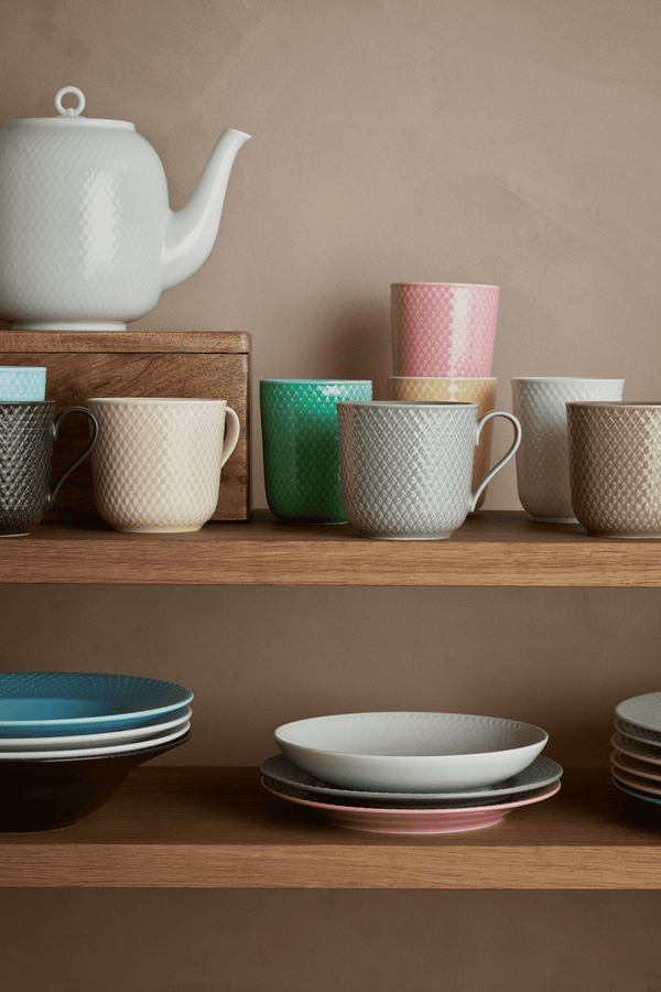 Rhombe Earth Mug with handle 39 cl