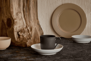 Rhombe Earth Mug with handle 39 cl