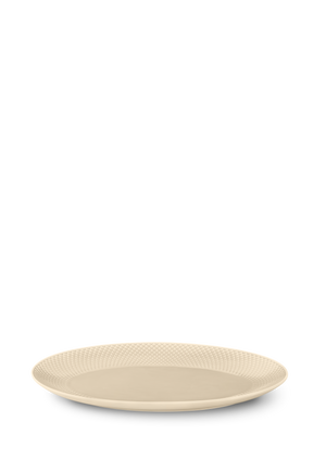 Rhombe Earth Oval serving dish 35x26.5 cm marble