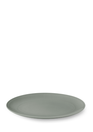 Rhombe Earth Oval serving dish 28.5x21.5 cm moss