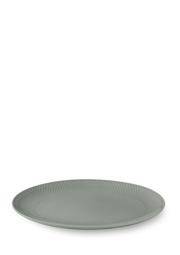 Rhombe Earth Oval serving dish 28.5x21.5 cm moss
