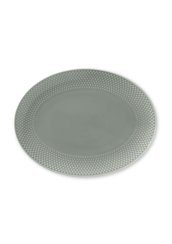 Rhombe Earth Oval serving dish 28.5x21.5 cm moss