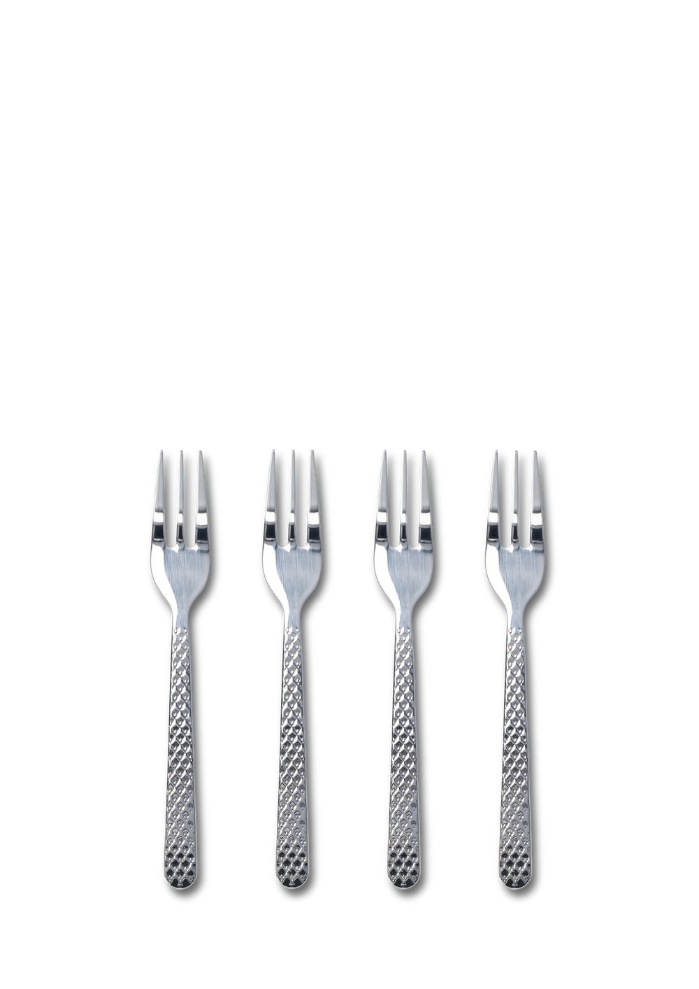 Rhombe Cake fork steel 4 pcs.