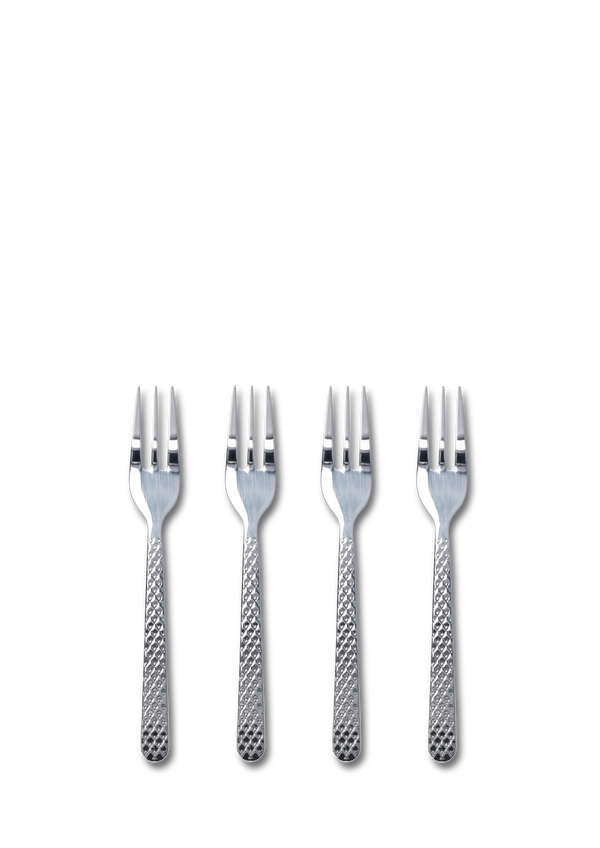 Rhombe Cake fork steel 4 pcs.