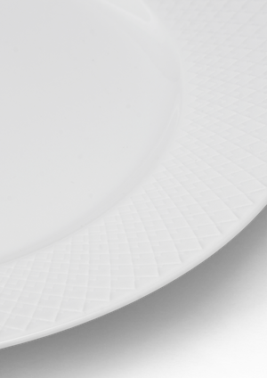 Rhombe Dinner plate Ø27 cm white