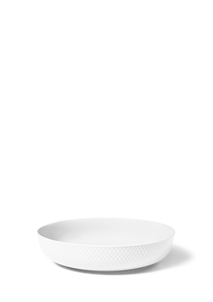 Rhombe Serving bowl Ø28.5 cm white