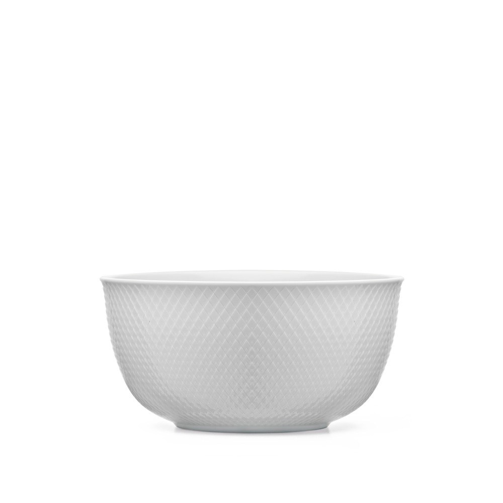 Rhombe Serving bowl Ø22 cm white