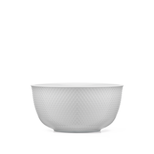 Rhombe Serving bowl Ø22 cm white